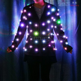 Full color led jacket for stage show singer